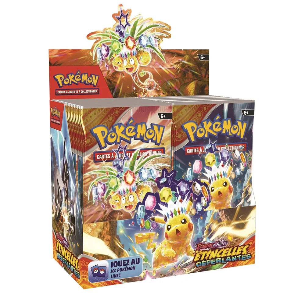 Pokémon – Display 36 Boosters EV08 – Écarlate et Violet : Etincelles Déferlantes