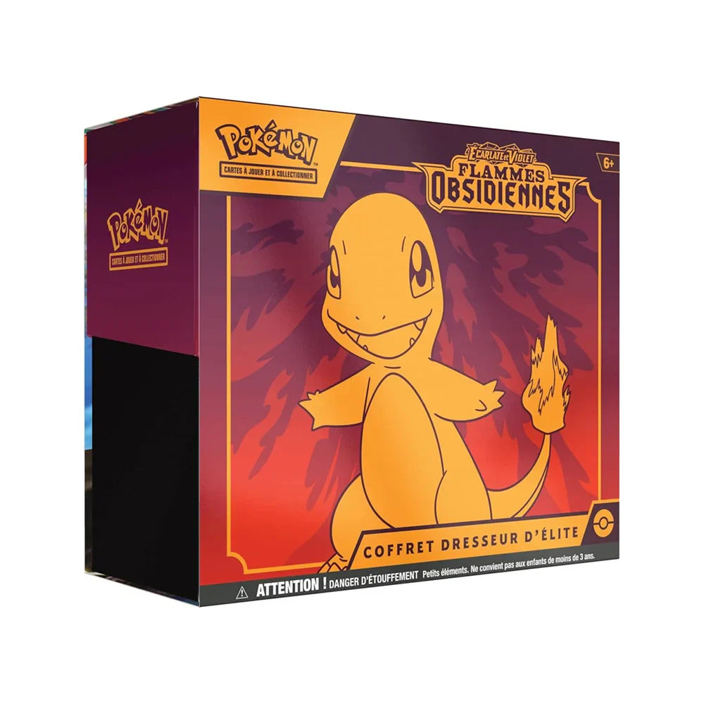 Pokemon EV03 : Flammes Obsidiennes – Coffret Dresseur d’Elite