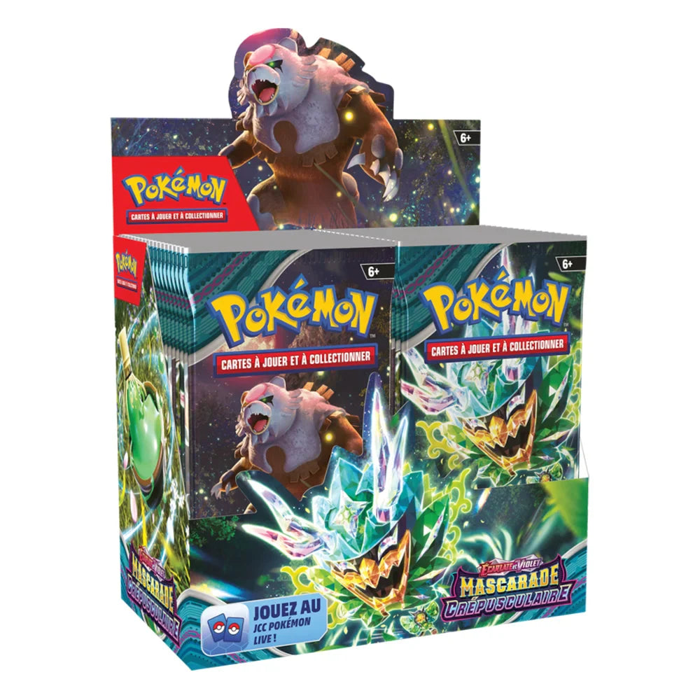 Pokémon – Display 36 Boosters EV06 – Écarlate et Violet : Mascarade Crépusculaire