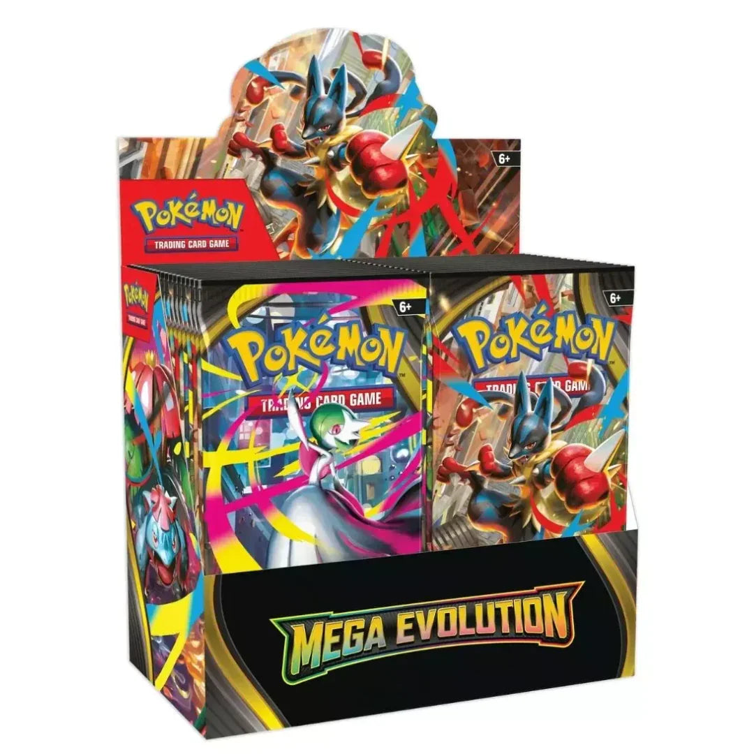 Display of 36 Boosters – Pokémon ME1: Mega Evolution – English