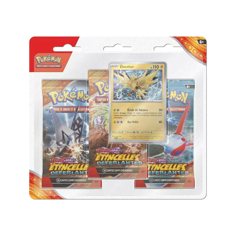 Tripack Pokémon EV08 : Étincelles Déferlantes – Electhor