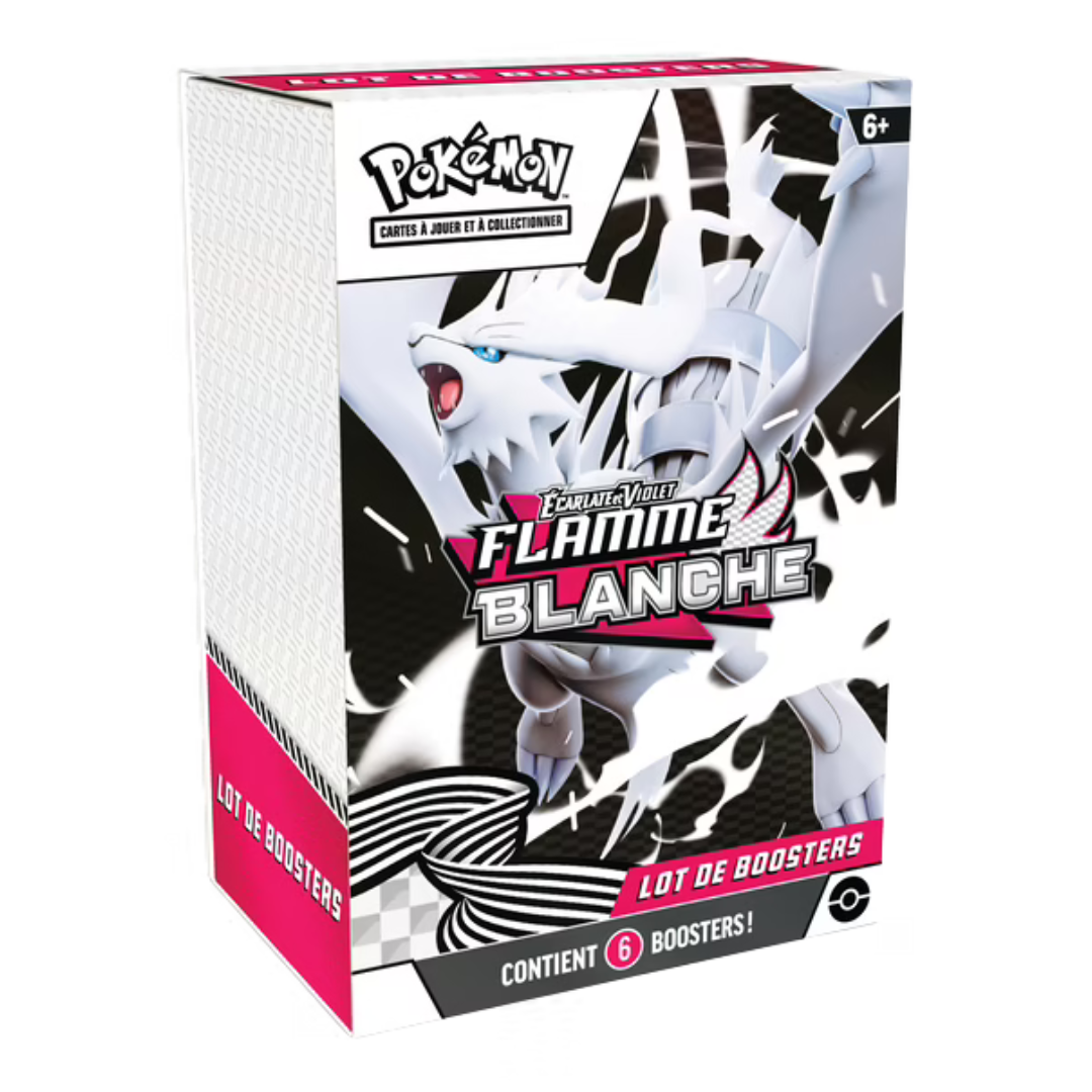 Bundle - Lot de 6 Boosters – Pokémon EV10.5 : Flamme Blanche (Écarlate et Violet)