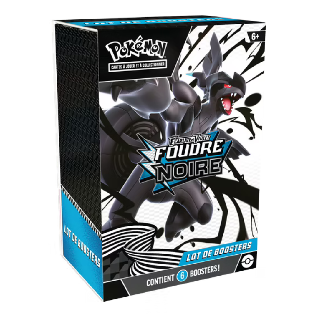 Bundle - Lot de 6 Boosters – Pokémon EV10.5 : Foudre Noire (Écarlate et Violet)