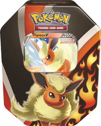 Flareon V Eevees Evolution Tin