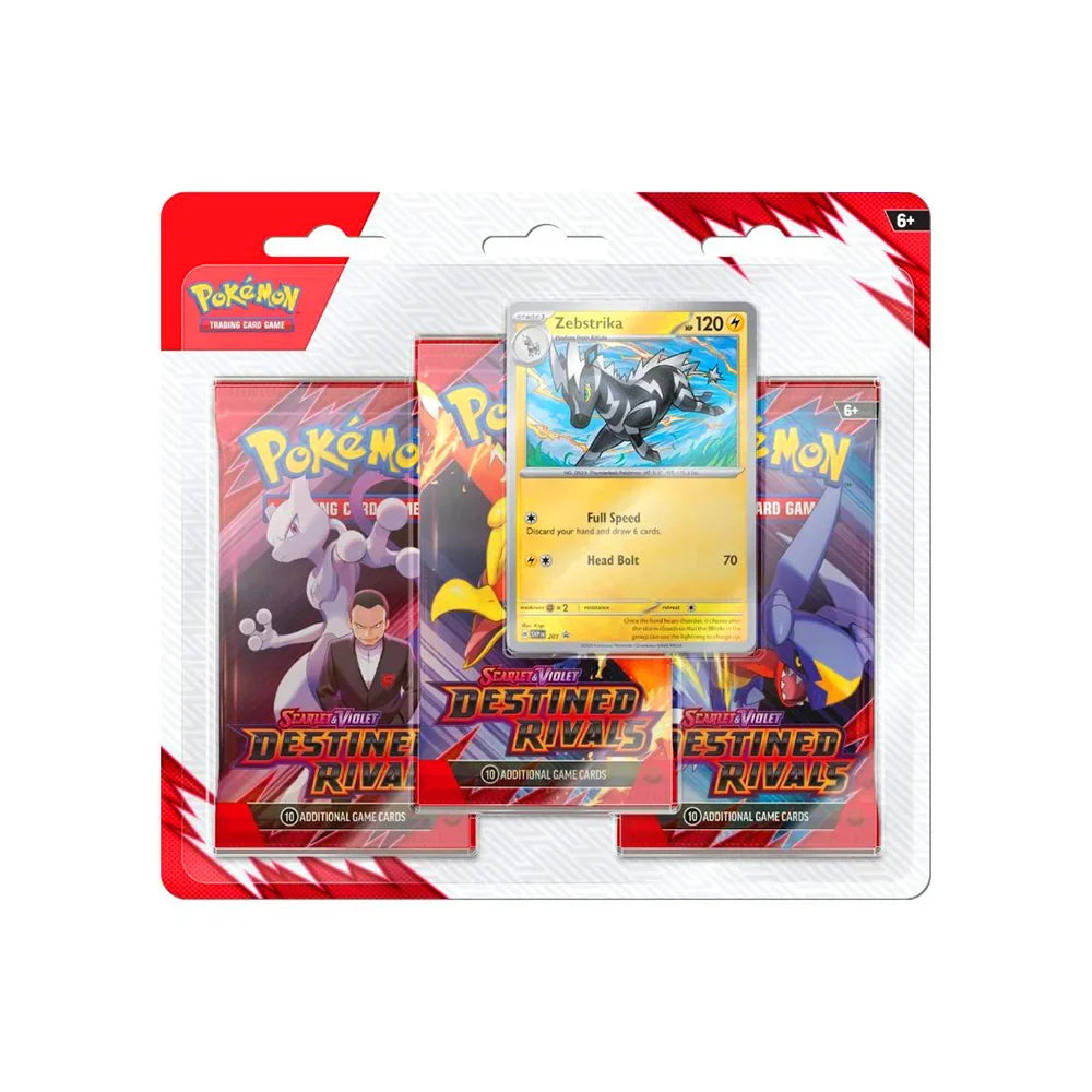 Tripack – Pokémon EV10 : Rivalités Destinées (Écarlate et Violet) – Illustration aléatoire